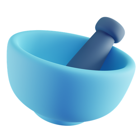 Mortar and Pestle  3D Icon