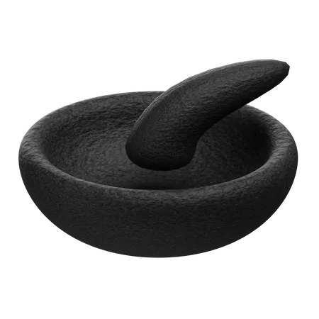 3 D Mortar And Pestle Illustration 3D Icon