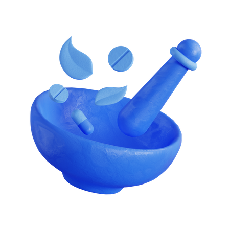 Mortar and pestle  3D Icon
