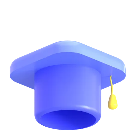 3 D Mortarboard Icon For Education Design 3D Icon