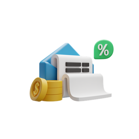 モーゲージ  3D Icon