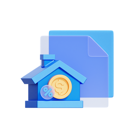Mortgage Document  3D Icon