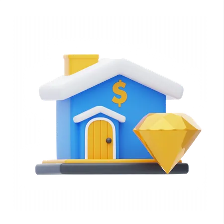 Mortgage loan  3D Icon