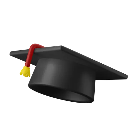 Icone 3 D De Theme De College Deducation De Conseil De Mortier De Chapeau De Graduation Avec Couleur Modifiable Psd 3D Illustration