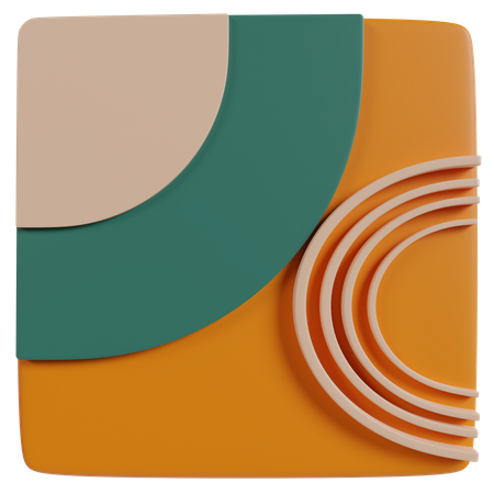 Mosaik, Geometrische Form  3D Icon