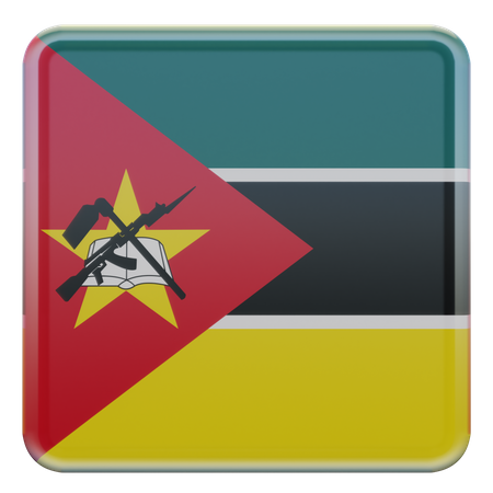 Mosambik-Flagge  3D Icon