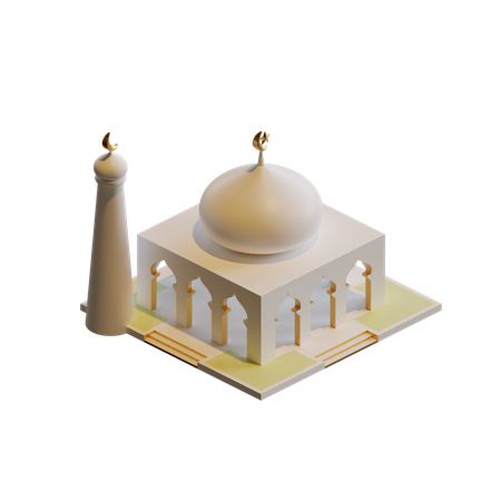 Moschee  3D Illustration
