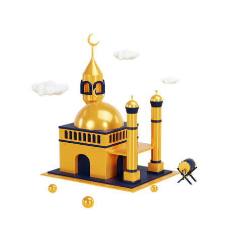 Moschee  3D Illustration