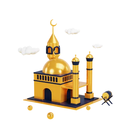 Moschee  3D Illustration