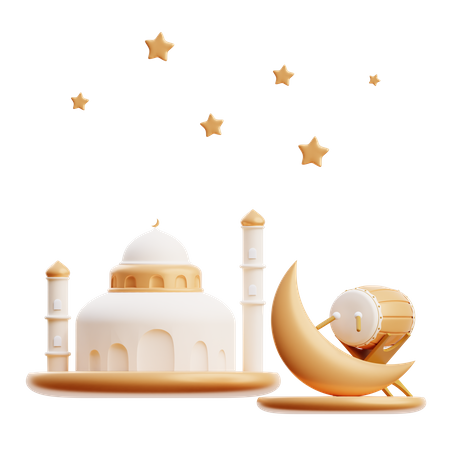 Moschee  3D Illustration