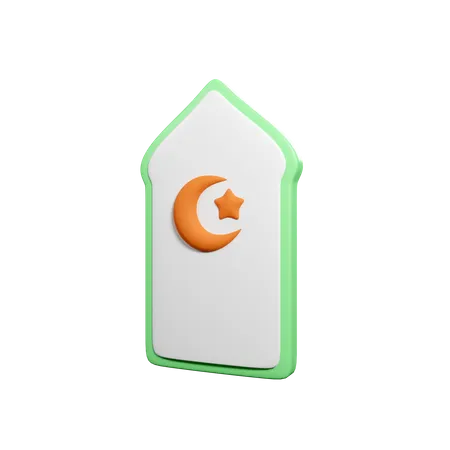 Moschee Fenster  3D Icon