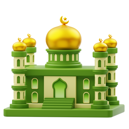 Moschee Gebäude Ramadan  3D Icon