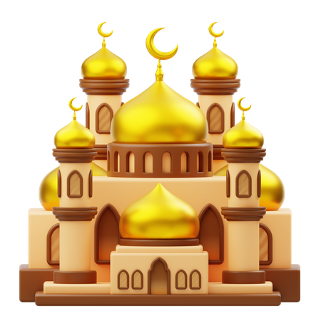 Moschee Gebäude Ramadan  3D Icon