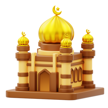 Moschee Gebäude Ramadan  3D Icon