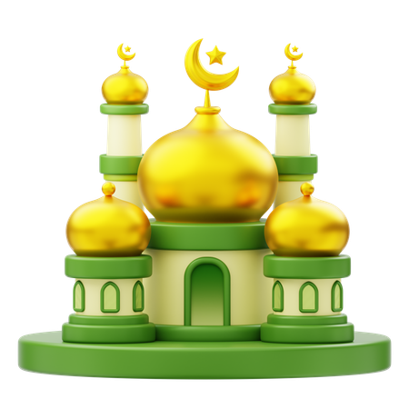 Moschee Gebäude Ramadan  3D Icon