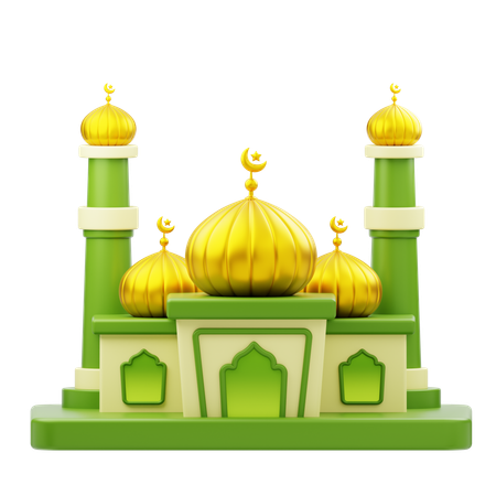 Moschee Gebäude Ramadan  3D Icon