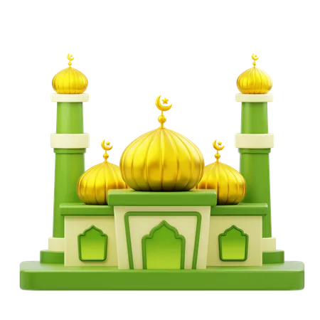 Moschee Gebäude Ramadan  3D Icon