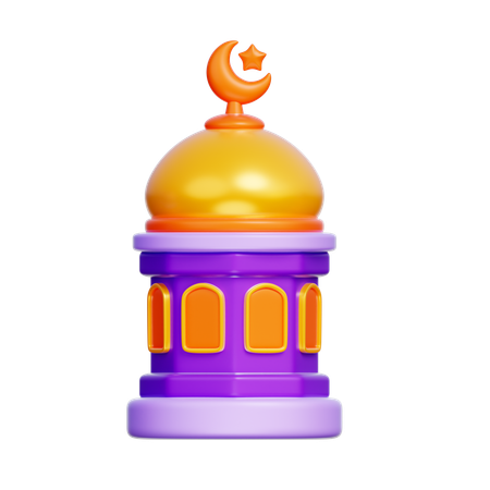 Moschee Kuppel  3D Icon