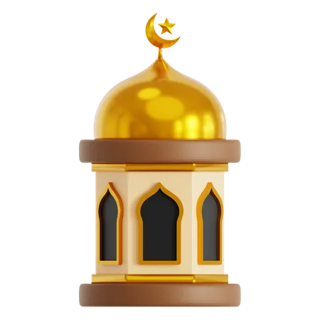 Moschee Kuppel  3D Icon