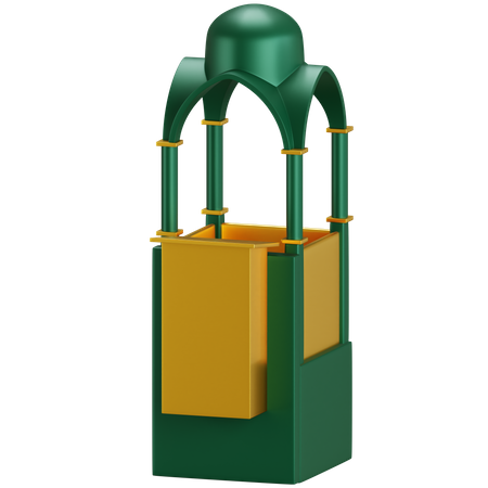 Moschee Kuppel  3D Icon