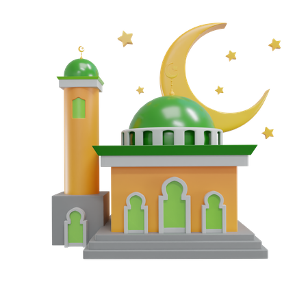 Moschee Mond  3D Icon