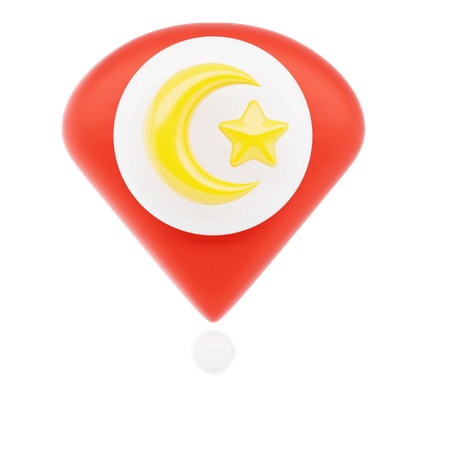 Moschee-Pin  3D Icon