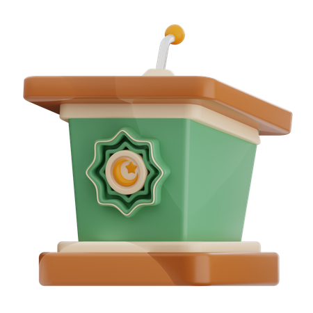 Und das Podium  3D Icon