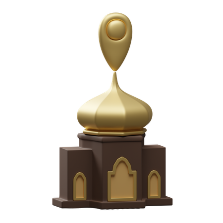 Standort der Moschee  3D Icon