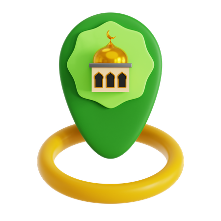 Standort der Moschee  3D Icon