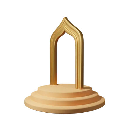 Moschee Tür  3D Icon