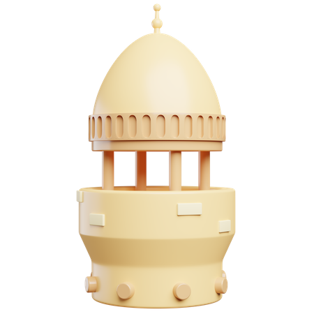 Moschee-Turm  3D Illustration