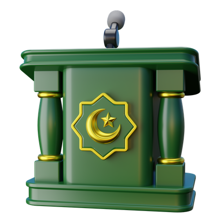 Moschee-Vortragspodium  3D Icon
