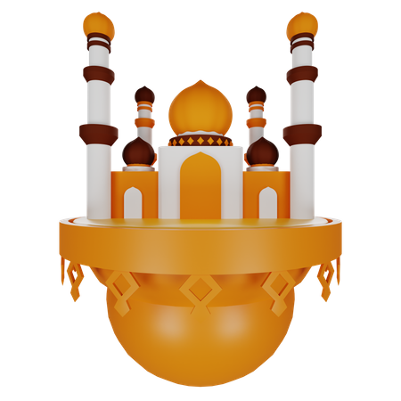 Moscheengebäude  3D Icon