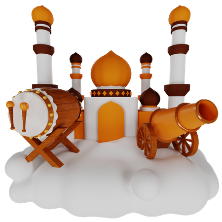 Moscheengebäude  3D Icon