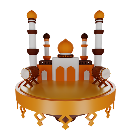 Moscheengebäude  3D Icon