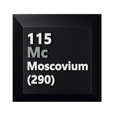 Moscovium  3D Icon