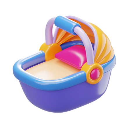 모세 바구니  3D Icon