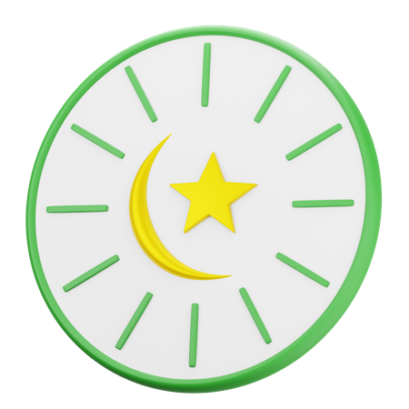 Muslimische Uhr  3D Icon