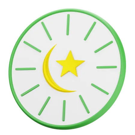 Muslimische Uhr  3D Icon