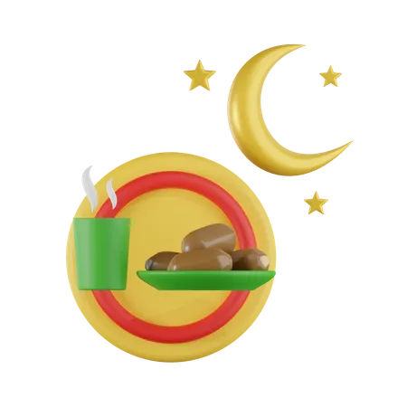 Muslimisches Essen  3D Icon