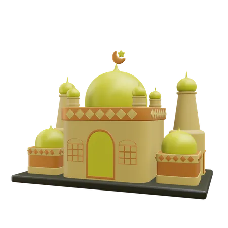 Mosque Ramadan 3 D Illustration With Transparent Background 3D Icon