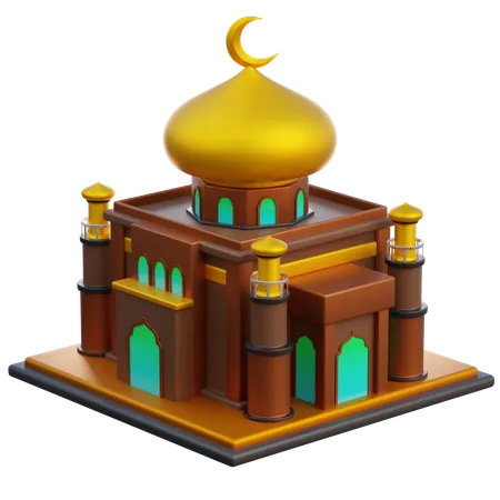 Mosque Ramadan 3 D Icon 3D Icon