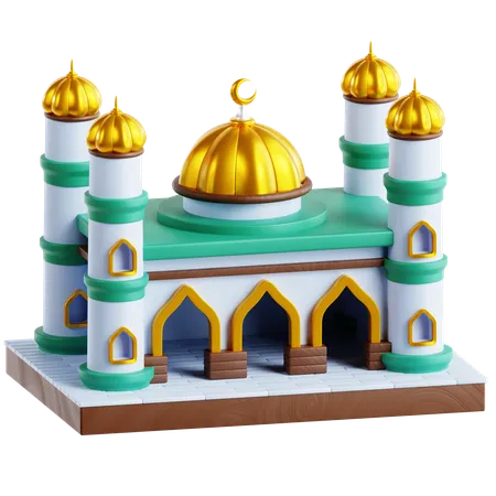 Mosque 3 D Illustration 3D Icon