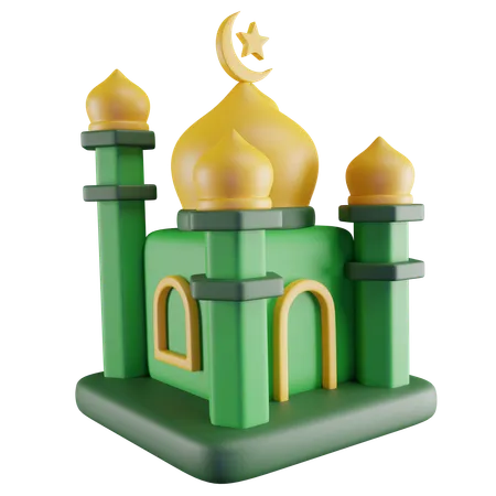 3 D Illustration Of Mosque 3D Icon