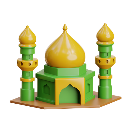 モスク  3D Icon