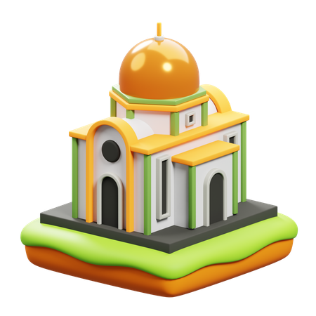 사원  3D Icon