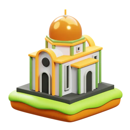 사원  3D Icon