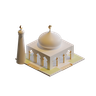 mosque drawing 3d