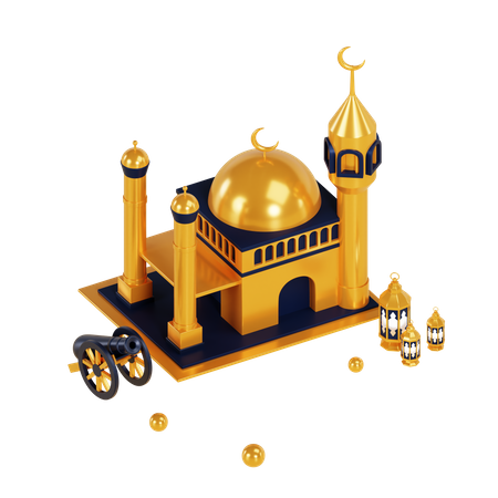 Mosque  3D Illustration