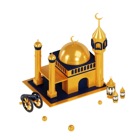 Mosque  3D Illustration